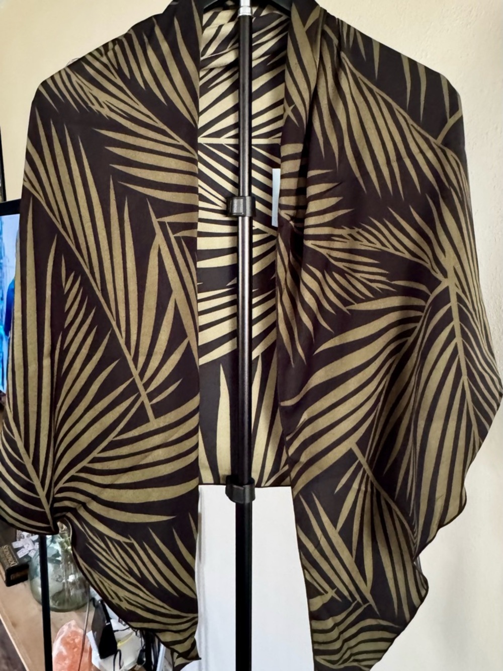 Shade & Shore Tropical Palm Kimono / Cover-Up/Sarong - L